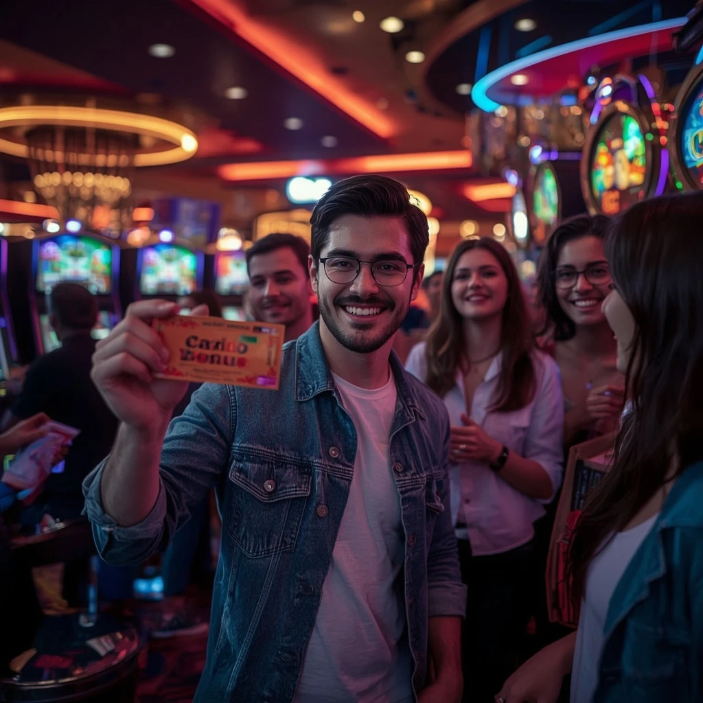 persona con un bonus del casinò SCOMMETTENDO CASINO