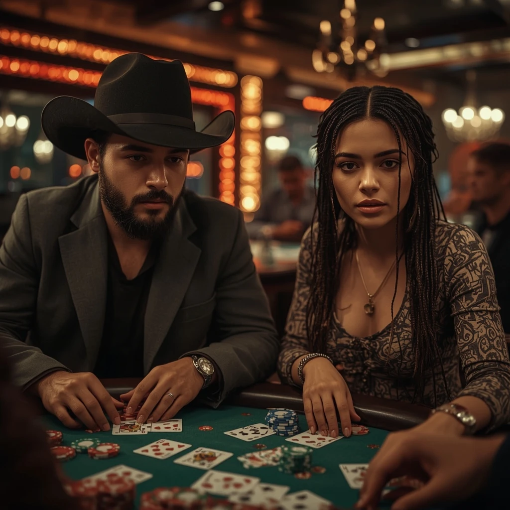 foto di due giocatori di poker SCOMMETTENDO CASINO